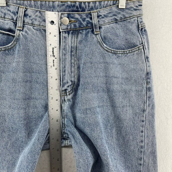 Bongo Jeans Women's Sz 29 Blue Mom Straight Leg High-Rise Pockets Regular Denim - Picture 4 of 12